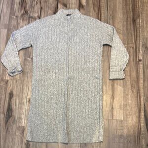 Hilary Radley Gray Long Sleeve Dress
